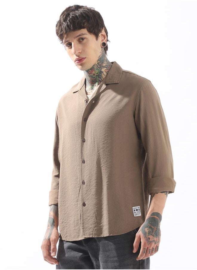 Hubberholme Men Relaxed Fit Resort Collar Casual Shirt  - Image 3