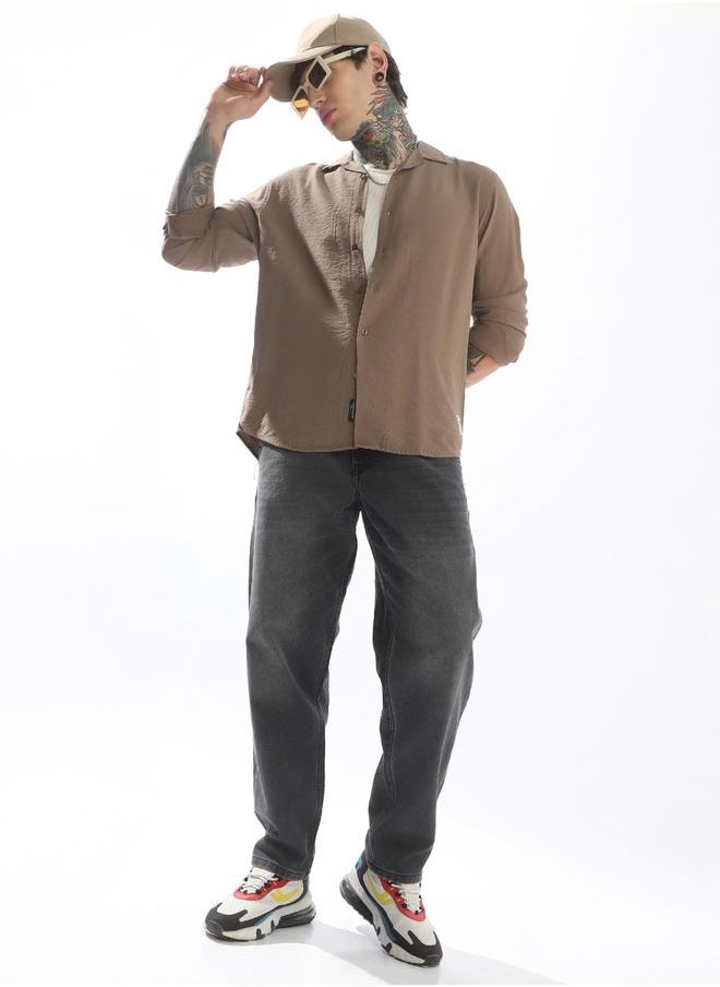 Hubberholme Men Relaxed Fit Resort Collar Casual Shirt  - Image 2
