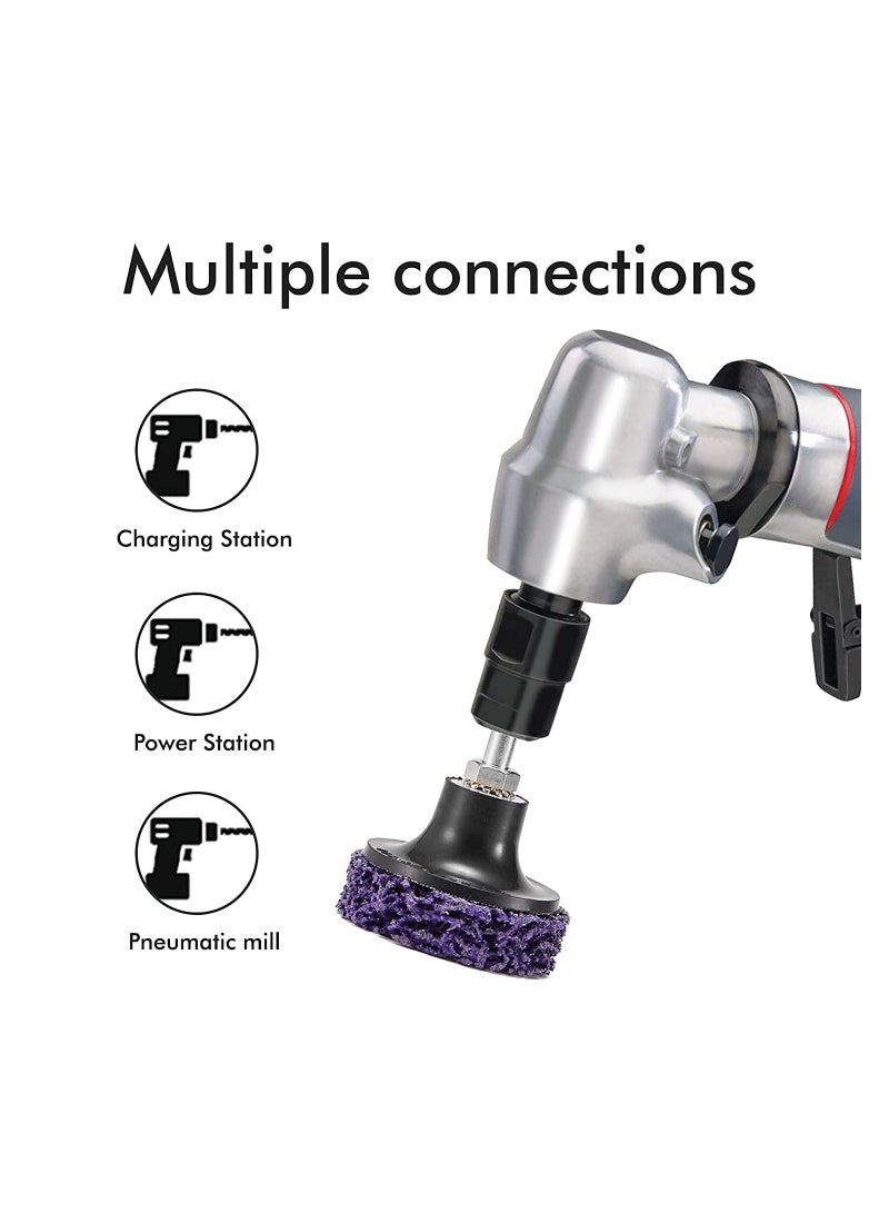 SOLARAE 11 Pack 2" Quick Change Easy Strip It Discs for Drill-Strips Paint, Cleans Welds Rust Removal Wheel - Image 3