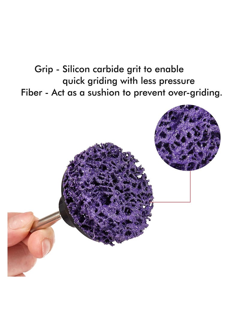 SOLARAE 11 Pack 2" Quick Change Easy Strip It Discs for Drill-Strips Paint, Cleans Welds Rust Removal Wheel - Image 2