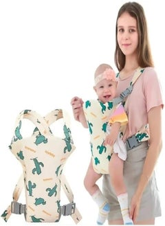 Generic Fantastic-Kids-Toys 4-in-1 Ergonomic Adjustable Front and Back Convertible Baby Carrier for Toddlers, Girls, Boys, Cactus 