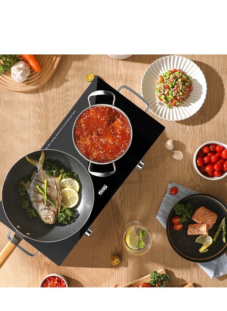 DSP Electric Hob Cooking Appliance Double Induction Cooktops Stove Electric Hot Plate for Cooking  - Image 3