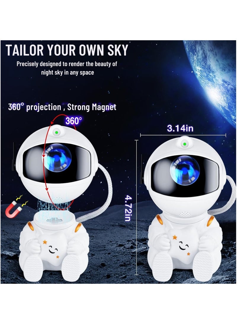 VIO Astronaut Galaxy Colorful Nebula Projector with 8 Modes Flashing Stars 360 Degrees Rotating Head Remote Control USB Powered LED Kids Night Lamp Star Light Baby Room Light Nursery Light Childrens Game Room Light Home Decor Great Gift 14 CM  - Image 4