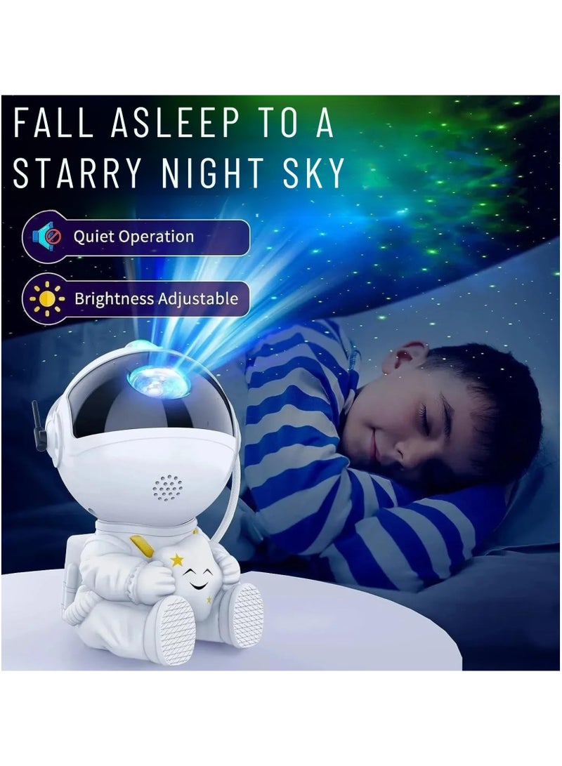 VIO Astronaut Galaxy Colorful Nebula Projector with 8 Modes Flashing Stars 360 Degrees Rotating Head Remote Control USB Powered LED Kids Night Lamp Star Light Baby Room Light Nursery Light Childrens Game Room Light Home Decor Great Gift 14 CM  - Image 3