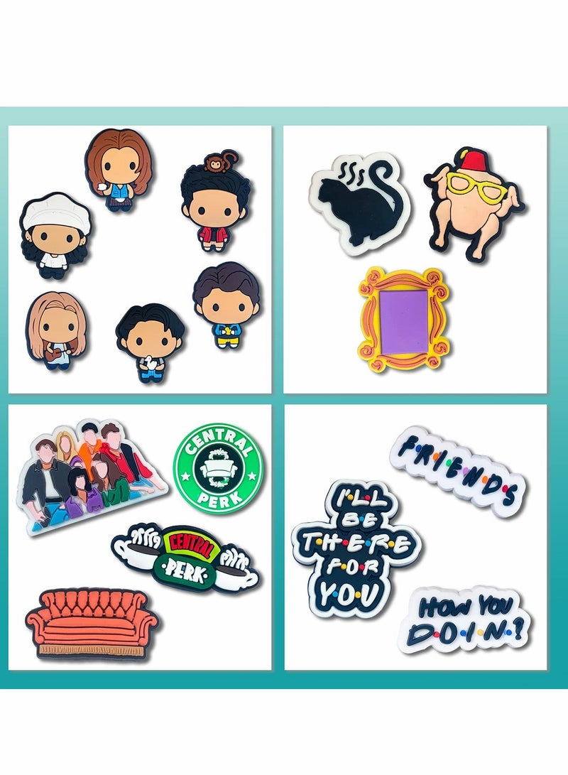 سحر الأحذية لكروكس، ١٦ قطعة زخارف أحذية من PVC بأشكال متنوعة، سحر أساور سيليكون للفتيات، المراهقين، هدايا الحفلات - Image 3