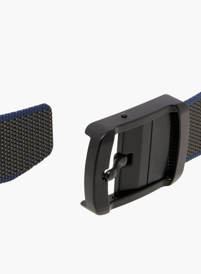Lee Cooper Textured Belt with Pin Buckle Closure