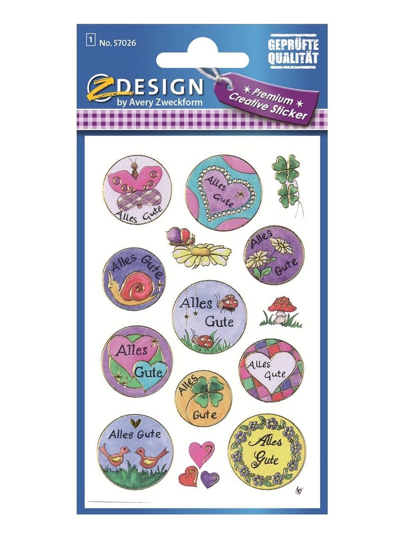 AVERY - 14-Piece Premium Decorative Sticker - Image 1