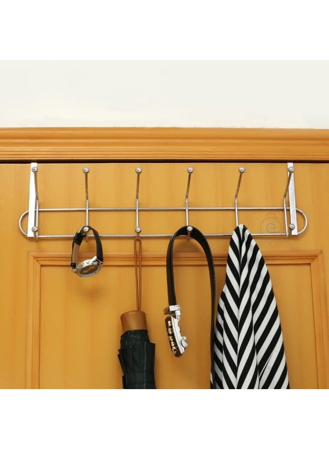 Hanger for Cloth Hanging Over The Door Hook with 12 Portable Hooks Heavy Duty Cloth Hanger Rack for Hanging Clothes (12 Hooks Hanger)  - Image 2