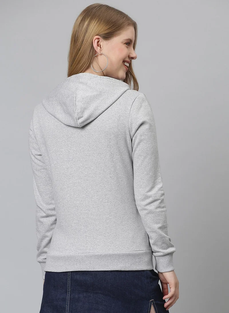 Pinacolada  Women's Light Grey History-Of-Art Print Pullover Hoodie for Women | Best Price UAE
