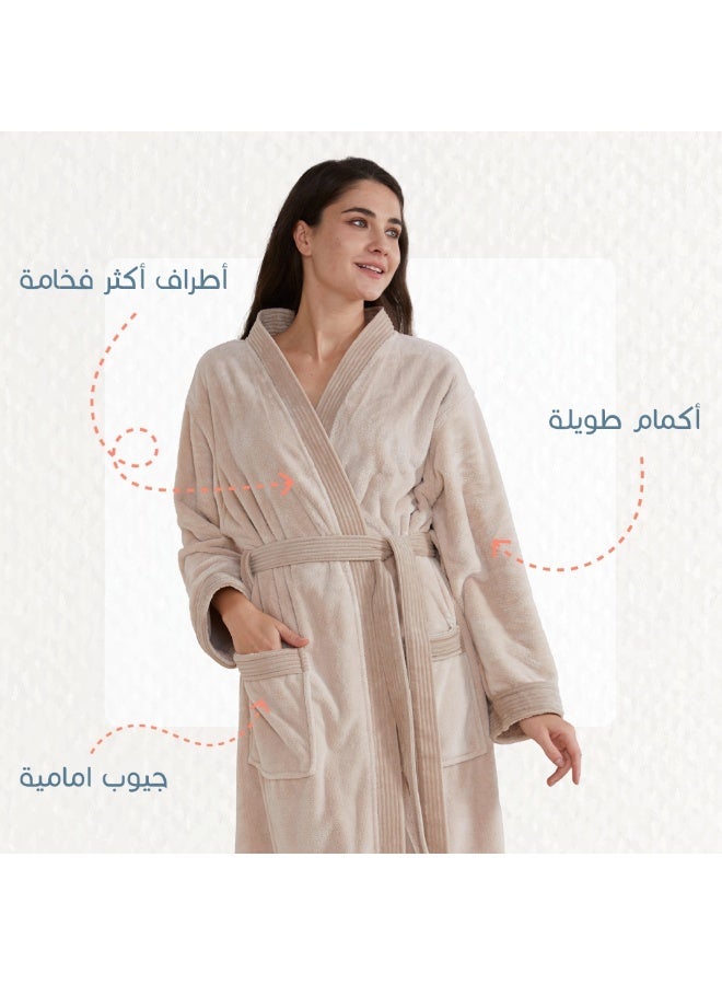 ريفي روب استحمام مودرن من ريفي، بيج - Image 5
