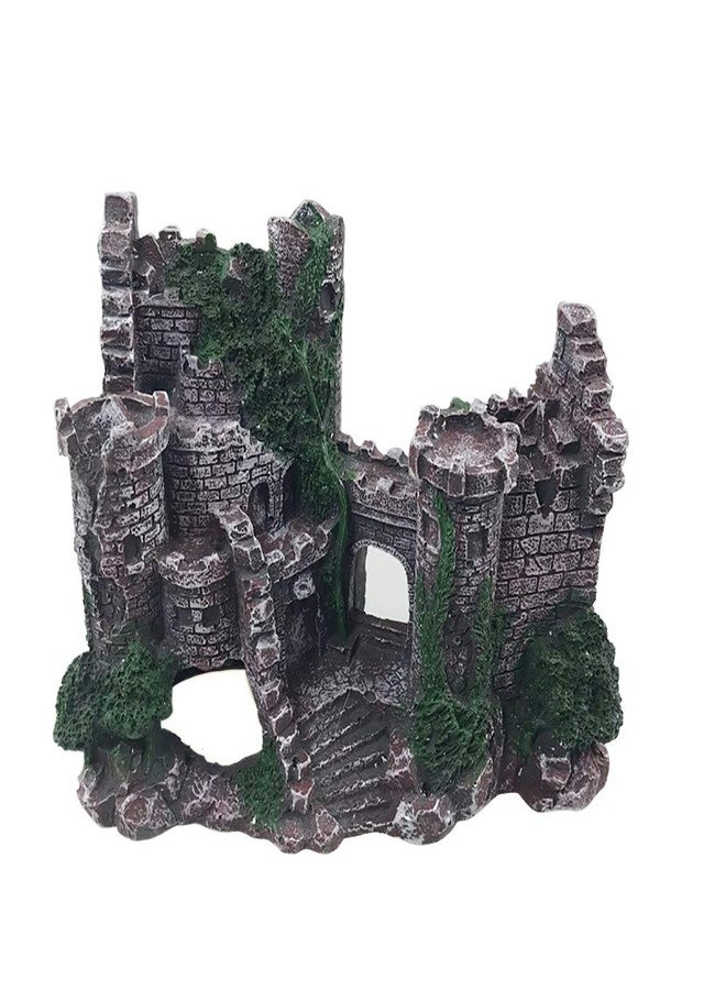 Yimaa Large Fish Tank Decorations Castle Aquarium Decorations Large Resin Coral Castle Ornaments Fish House Breed Tank Decor for Marine Betta Fish Tank Landscape - Image 1