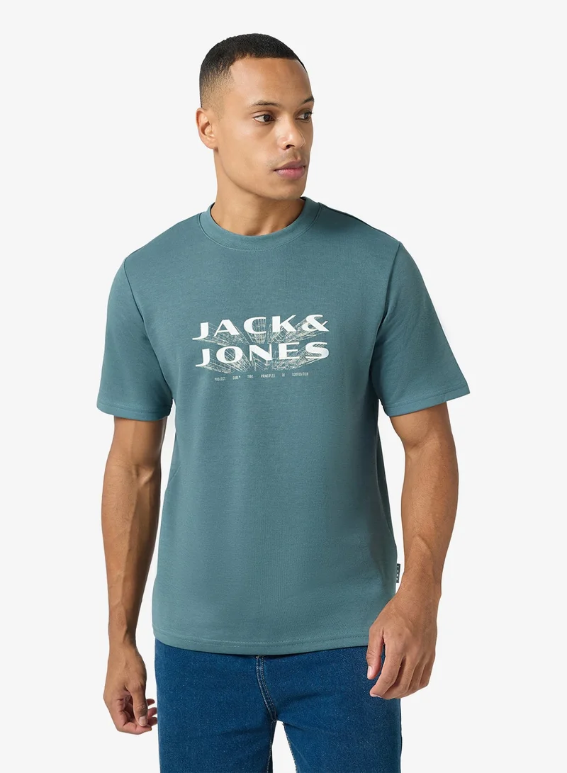 JACK & JONES Graphic Crew Neck T-Shirt