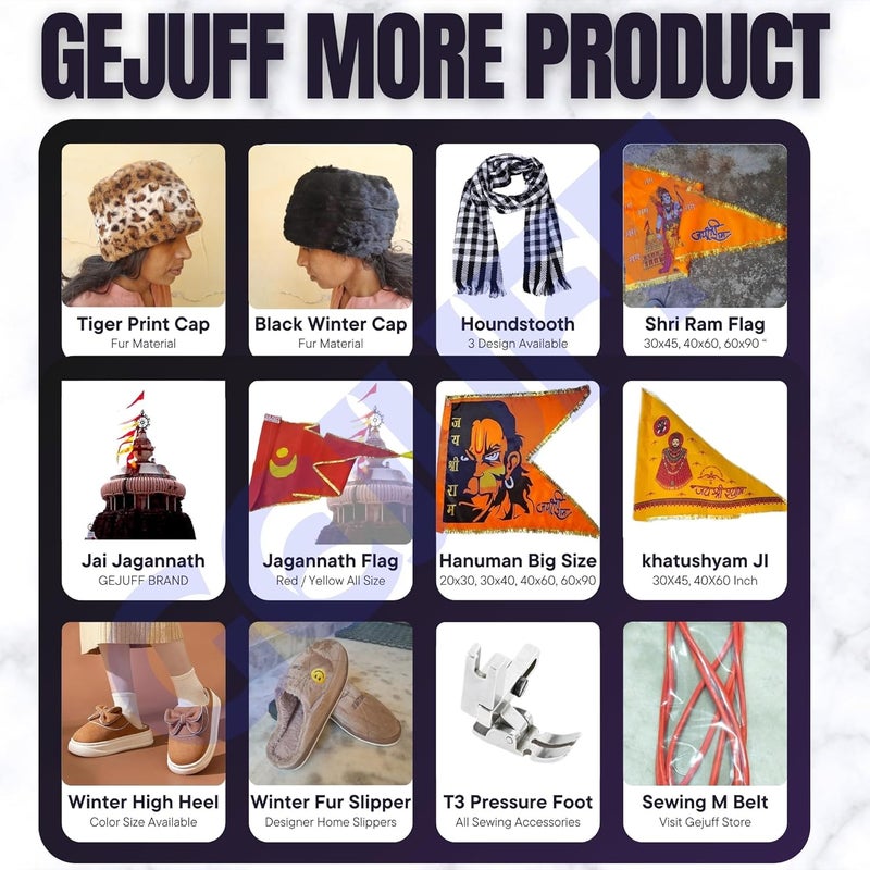 GEJUFF Hindu Religion Hanumanji Printed Flag Big Size/Bajrangbali Pataka/Jai Shree Ram Print Dwaj Jhanda For Hanumanji With Gota Border|Flags (Garden & Outdoors) ((40X60) Inch), Multicolor - Image 5