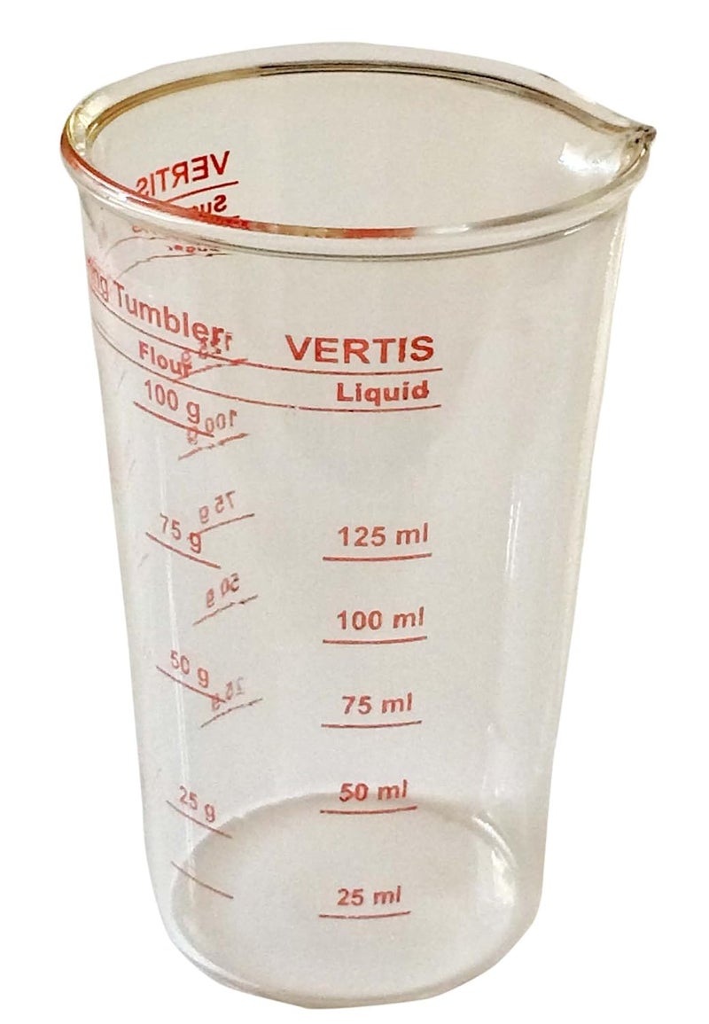 VERTIS Measuring Tumbler 0125L Borosilicate Glass - Image 1