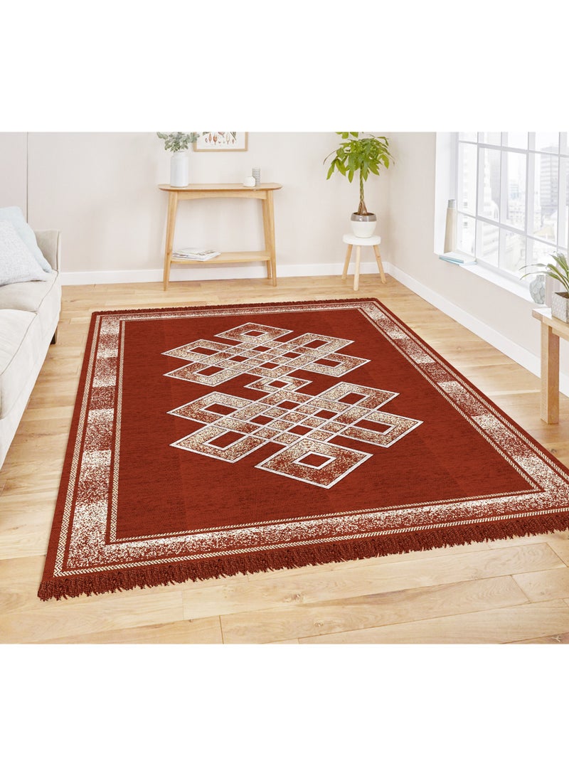 BSB BSB HOME Designer Superfine Chenille Carpet | Fine Gold Yarn with 500 GSM Velvet Carpet/Area Rug for Living Room, Bedroom, Runner | 150x210 cm or 5x7 ft  - Image 3