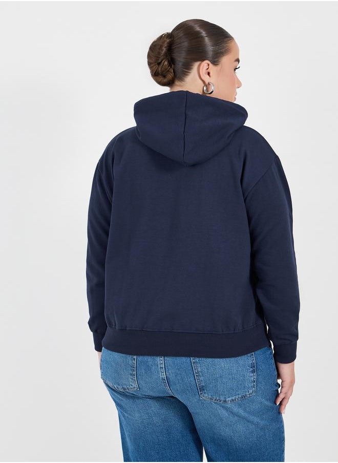 Styli - Plus Size Regular Fit Regular Length Plain Hoodie - Image 1