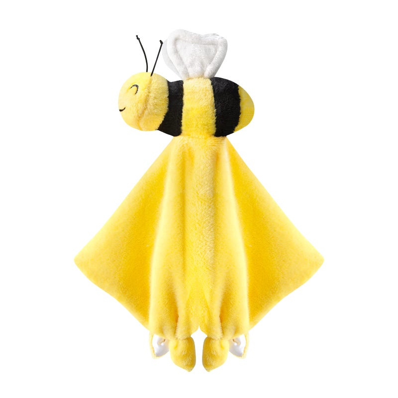 Pro Goleem Bee Loveys for Babies Soft Security Blanket Baby Snuggle Toy Stuffed Animal Blanket Unisex Lovie Baby Gifts for Infant and Toddler Yellow 12 Inch - Image 1