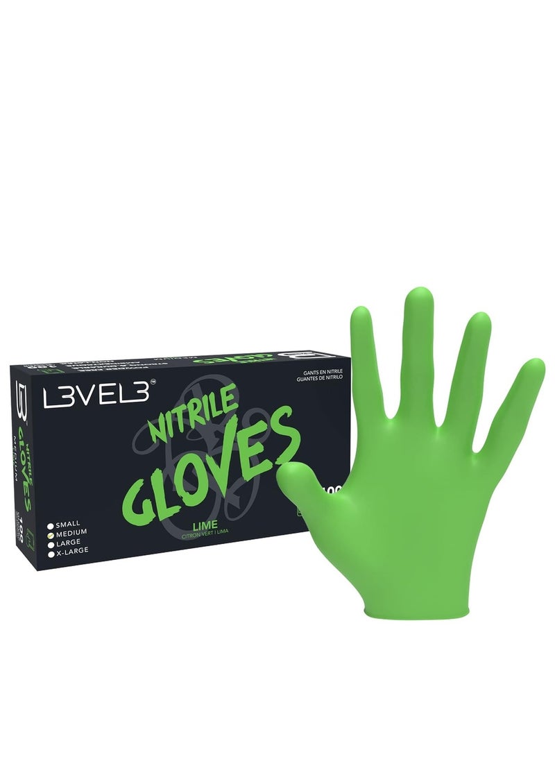 L3VEL3 L3VEL3 Level 3 Nitrile Gloves – Professional Heavy-Duty Latex-Free Disposable Gloves, Box of 100  - Image 1