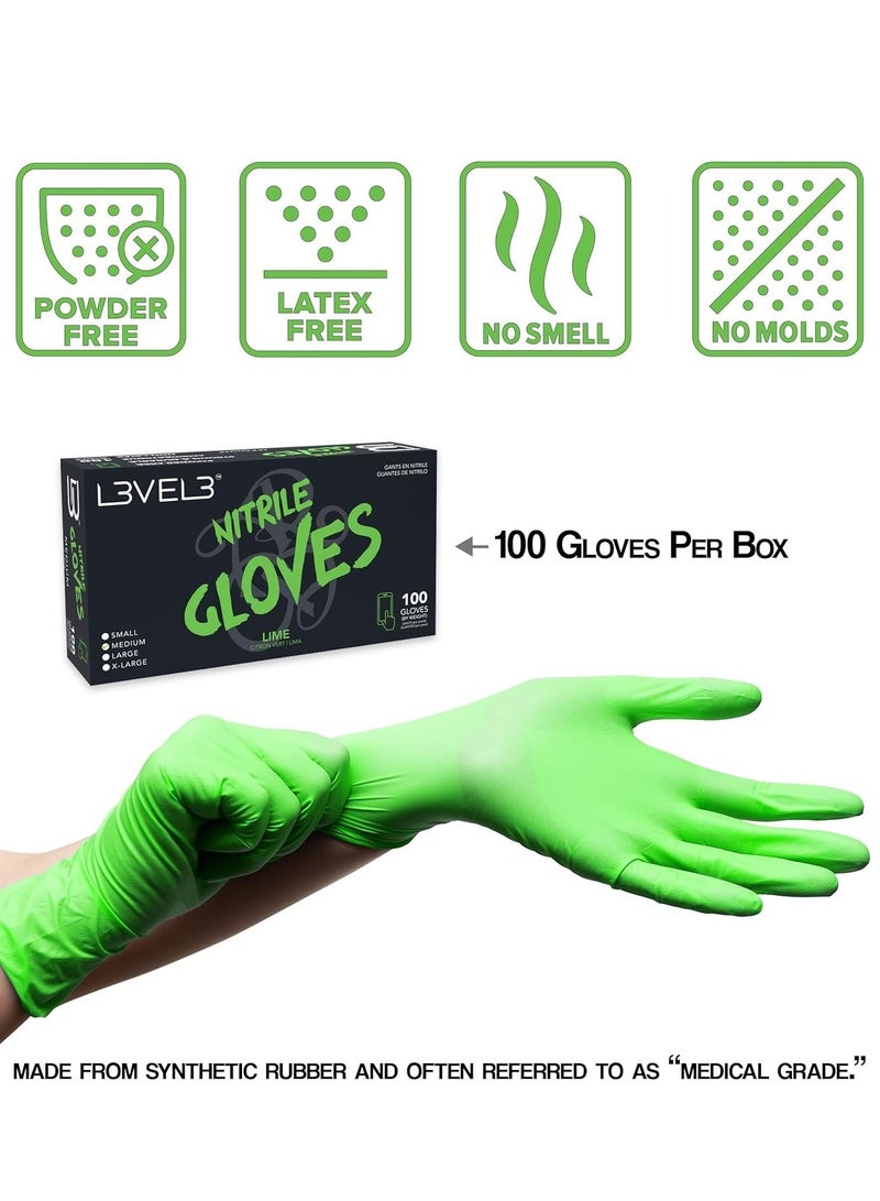 L3VEL3 L3VEL3 Level 3 Nitrile Gloves – Professional Heavy-Duty Latex-Free Disposable Gloves, Box of 100  - Image 4