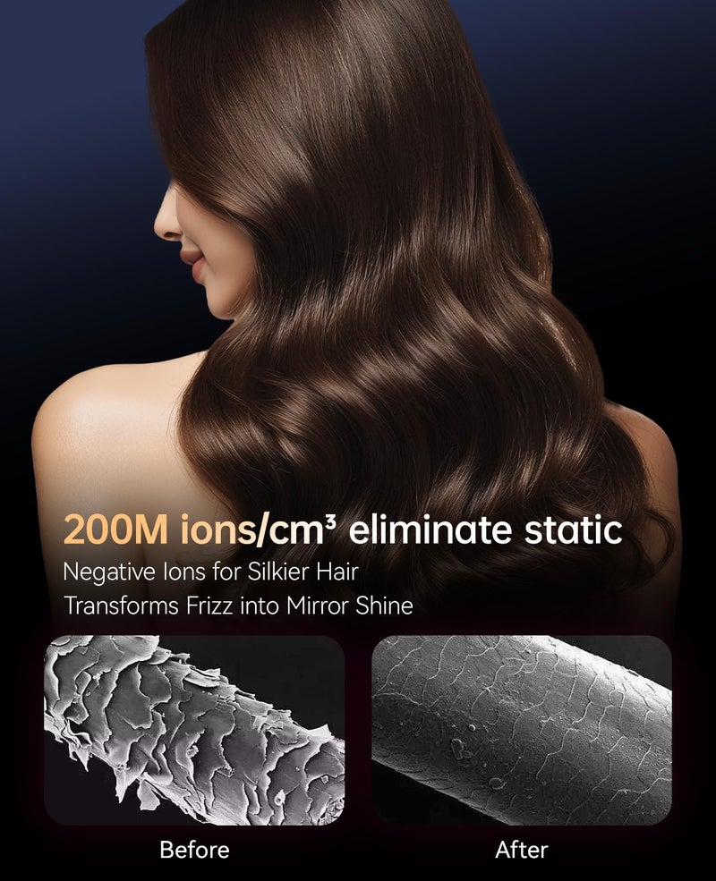 CONFU Hair Dryers for Women, CONFU Hair Dryer with Diffuser, Blow Dryers for Men, Hairdryer with Diffuser Attachment, Portable Lightweight Fast Drying Negative Ion Hairdryer for Home - Image 4