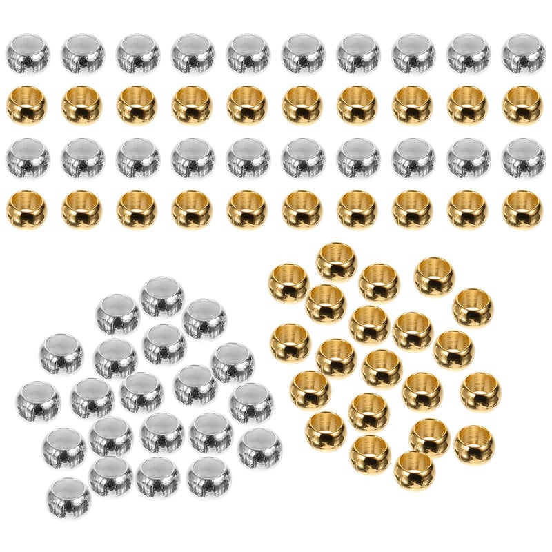 Jewelry Making Crimp Beads 1000Pcs Silver Gold Metal 2.5Mm for Bracelet Necklace Diy Craft - Image 2