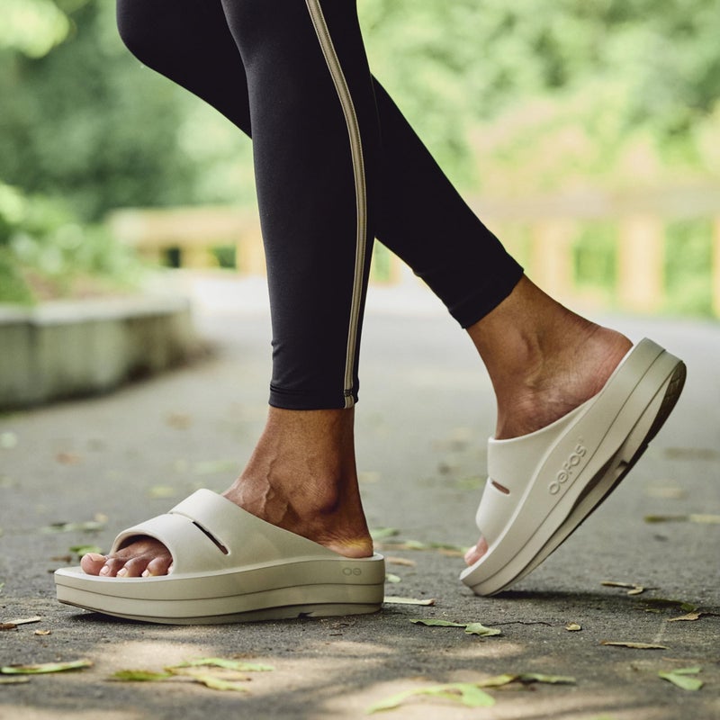 OOFOS OOmega OOahh Recovery Sandal, Nomad - Womenâ€™s Size 9 - Image 2