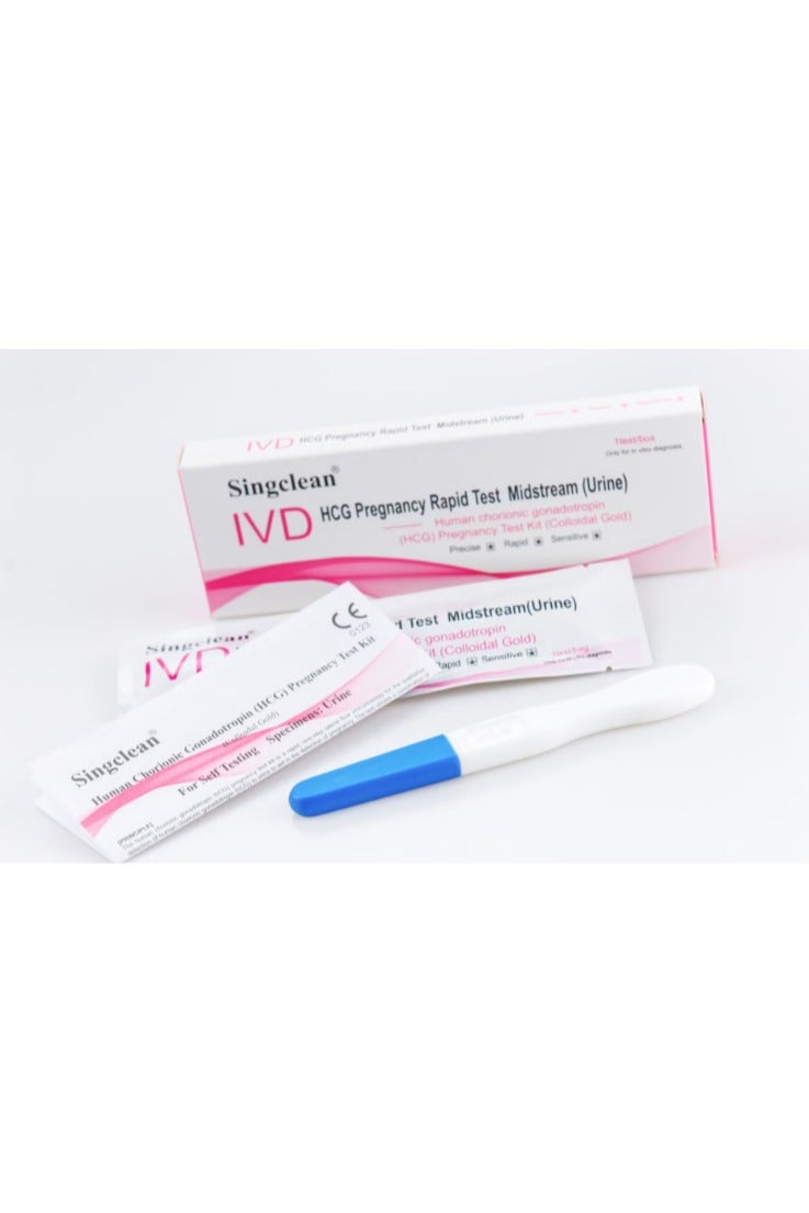Singclean Pack of 2 - The Best Singclean Pregnancy home  Test – Pack of 2 with CE certificate - Image 1