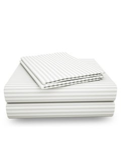 Story@Home Story@Home Bedsheet for King Size Bed | Cotton Bedsheet | Satin King Size Bed Sheet Cotton with 2 King Size Pillow Covers(270 x 270cm, White Bedsheet) King bedsheet | Perfect for Home Decor | 300TC  - Image 4