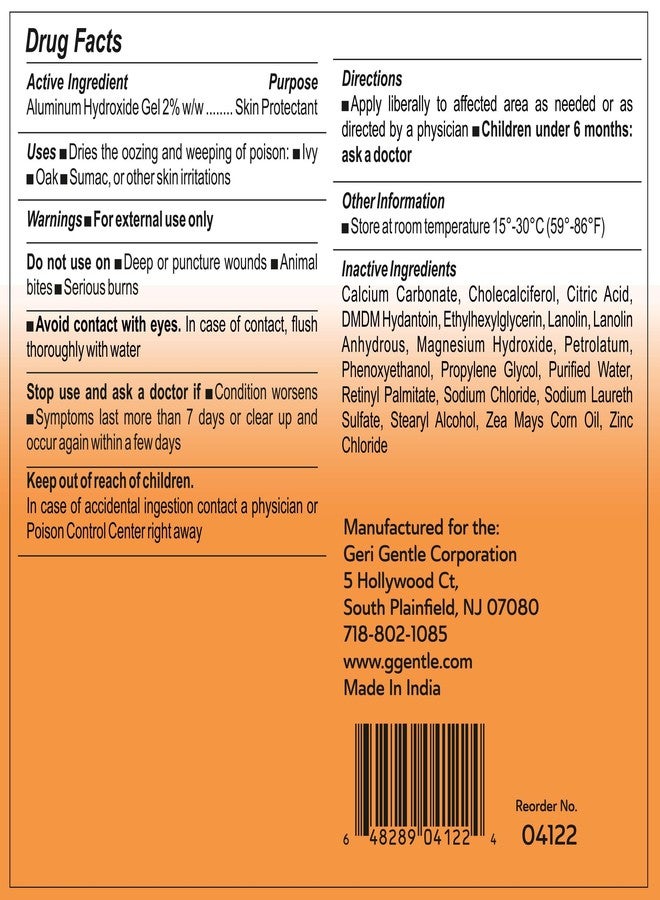 TenderGentle Skin Protectant with Aluminum Hydroxide Gel - 4 oz of Gran Ointment for Poison Ivy, Oak, and Sumac, and More - Good for Skin Rashes - Image 5
