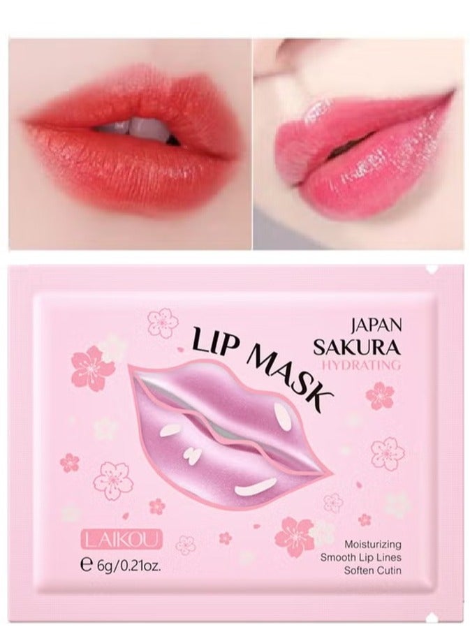 لايكو قناع شفاه ياباني بخلاصة زهرة الساكورا، والكولاجين، والعسل، والأعشاب، يغذي ويرطب وينعم الشفاه - Image 2