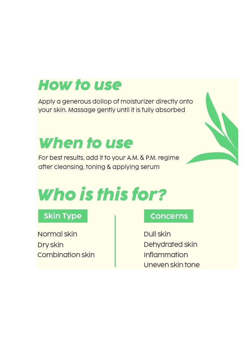 PLIX THE PLANT FIX Guava Glow Smoothie Moisturizer For Brighter Skin (50g) With Vitamin C & ALA Face Cream For Even-tone Skin, Promotes Hydration For Men & Women - Image 4