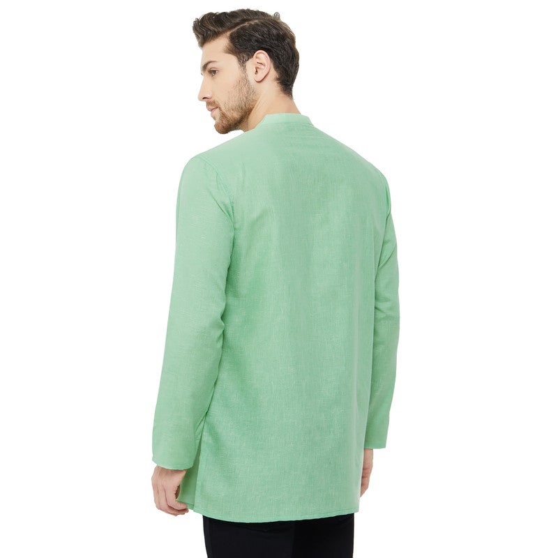 ARCHATTIRE Men’s Green Cotton Kurta for Men - Image 2