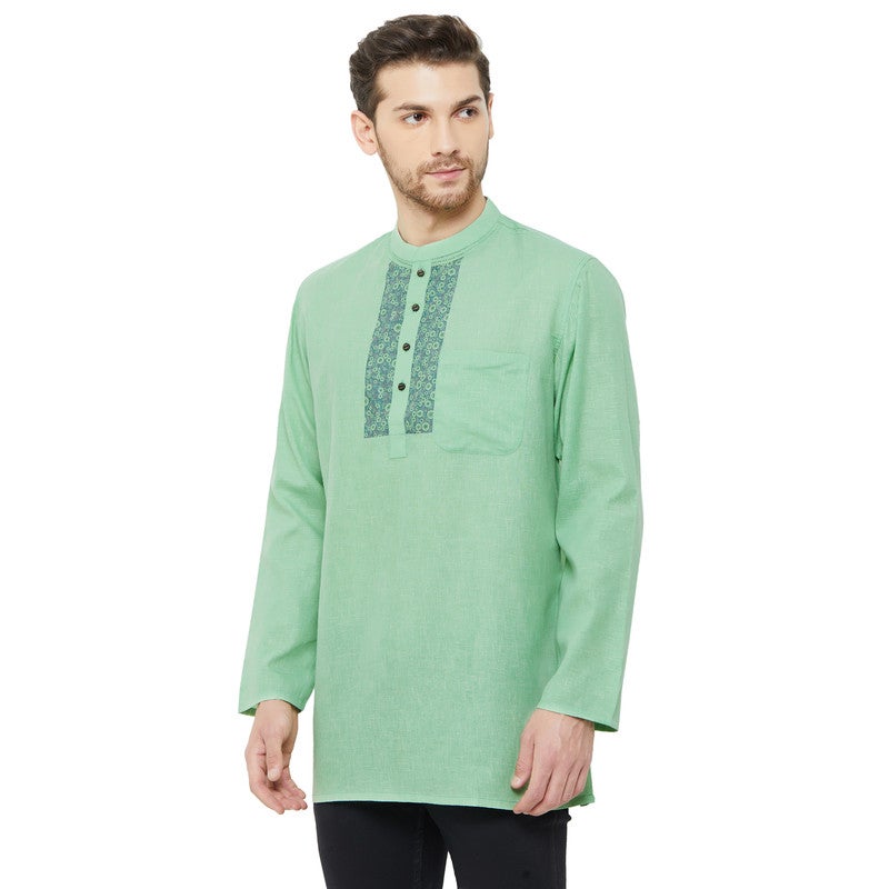 ARCHATTIRE Men’s Green Cotton Kurta for Men - Image 5