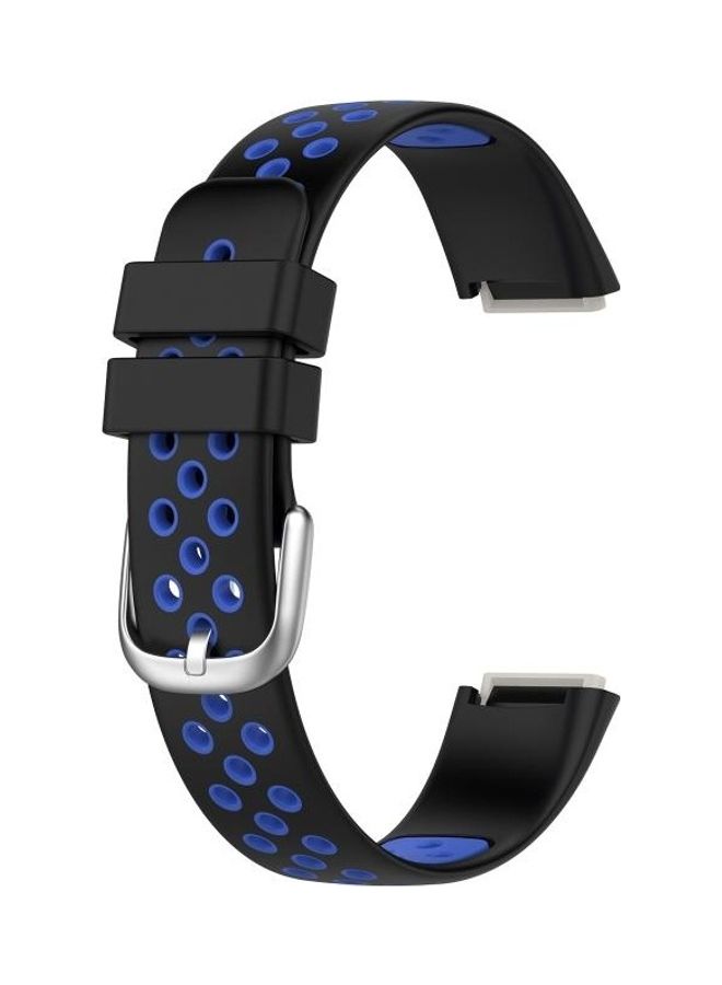 NIBEMINENT Silicone Replacement Strap Watchband For Fitbit Luxe Black - Image 1
