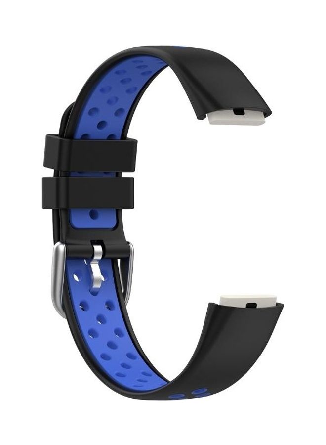 NIBEMINENT Silicone Replacement Strap Watchband For Fitbit Luxe Black - Image 2