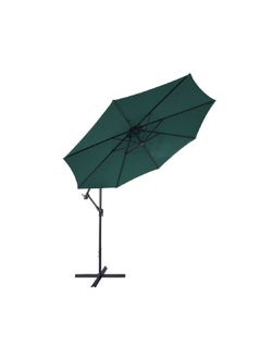 LIVING ACCENTS Durable Fabric and Robust Steel Frame Side Umbrella Green 13.5 x 30 x 195 cm HDP-143 GREEN 