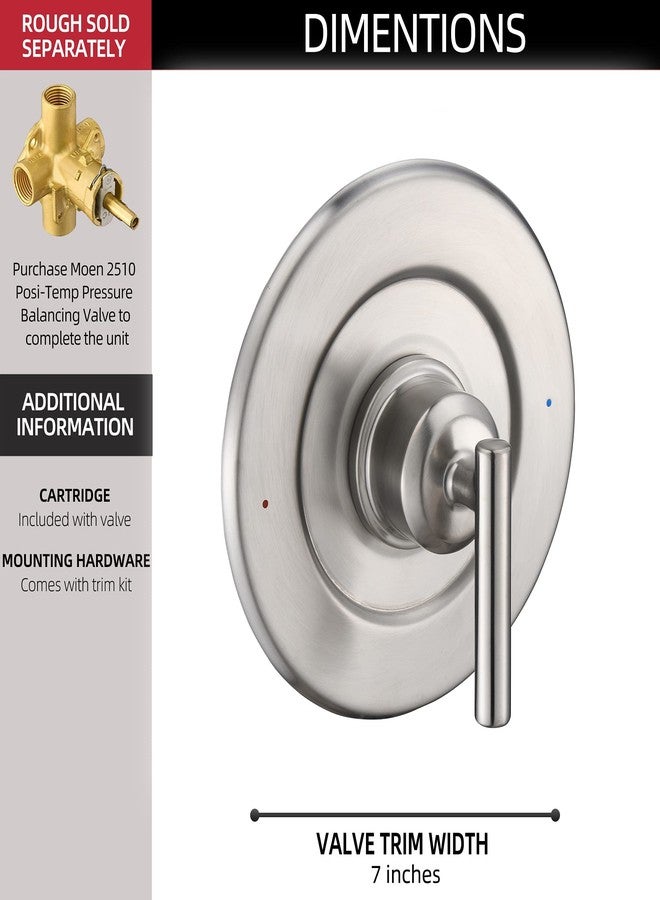 Tearel Replacement for Moen T2901BN Gibson Posi-Temp Valve Trim Kit, Brushed Nickel - Image 4