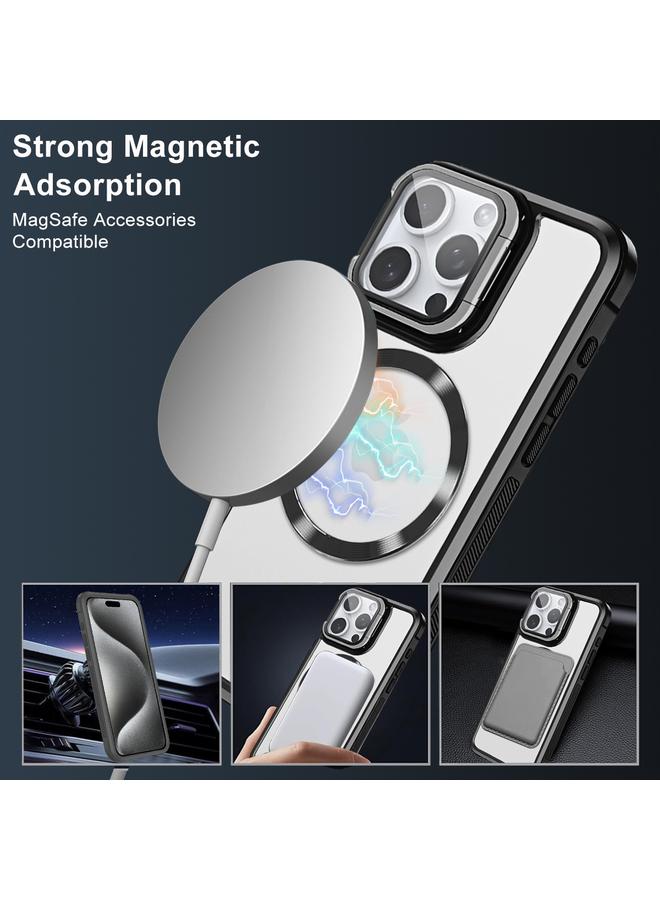 Zaboon Case For iPhone 13 Pro Max CD-grain Magsafe Acrylic Hybrid TPU Phone Case - Image 4