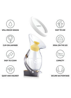 Medela Breast Milk Collector For Breastfeeding Moms Milk Saver With Suction Base And A Lid  - Image 4