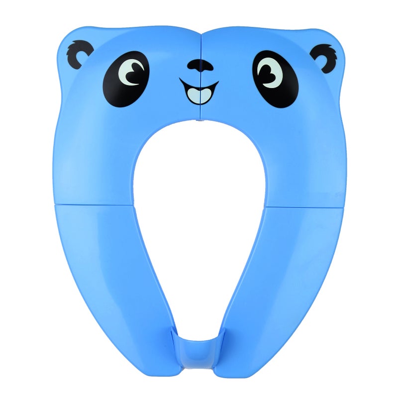 Potty Training Seat Folding Portable Toilet Seat Cover Non-Slip with Splash Guard for Baby, Toddlers and Kids with Drawstring Bag - Image 1