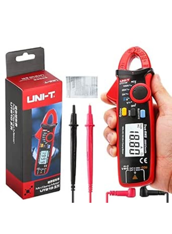 UNI-T UNI-T Ut210E Mini Digital Clamp Meter 100A Ac Dc Current Voltage True Rms Pliers Ammeter Resistance, Capacitance, Multimeter Diode Tester