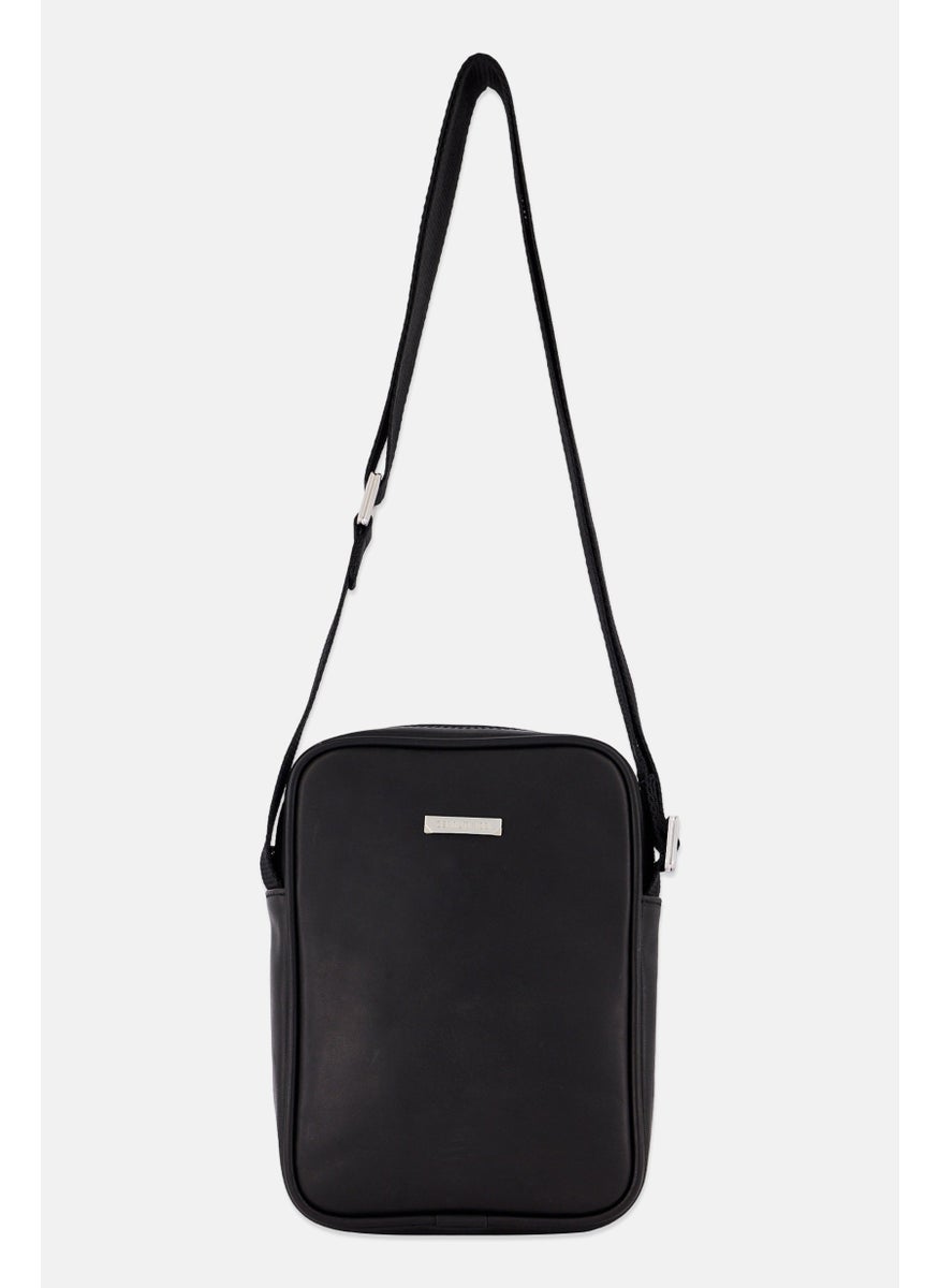 CERRUTI 1881 Men Hardware Logo Crossbody Bag, Black  - Image 1