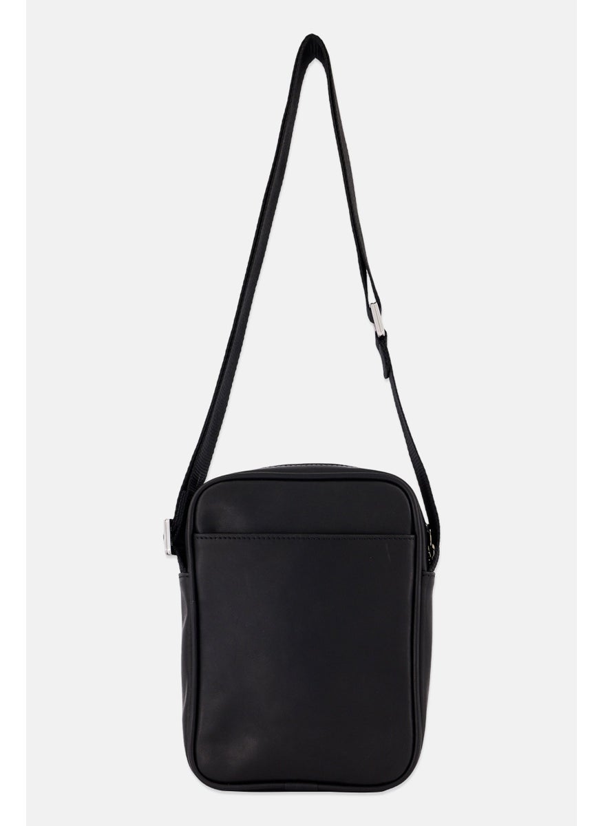 CERRUTI 1881 Men Hardware Logo Crossbody Bag, Black  - Image 3