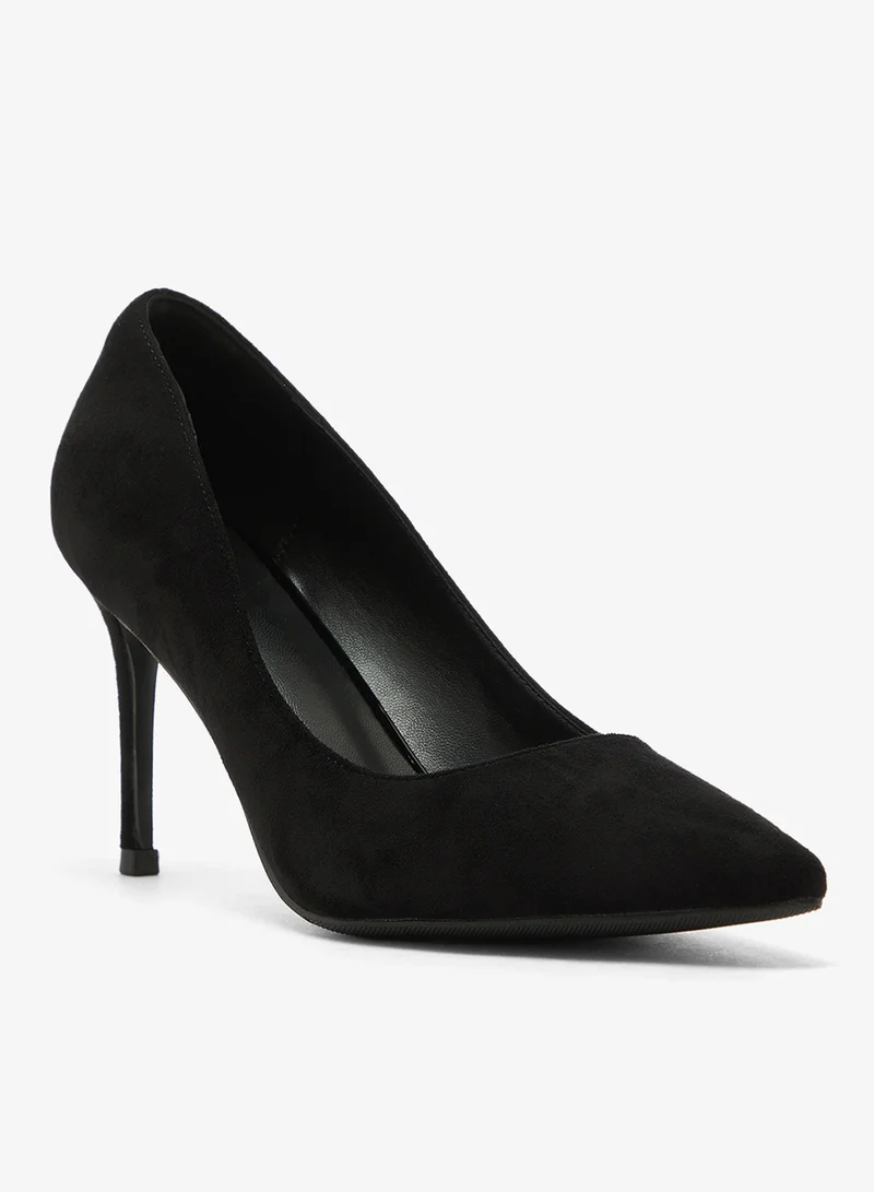 ايلا كعب عالٍ كلاسيكي من جلد الغزال مدبب