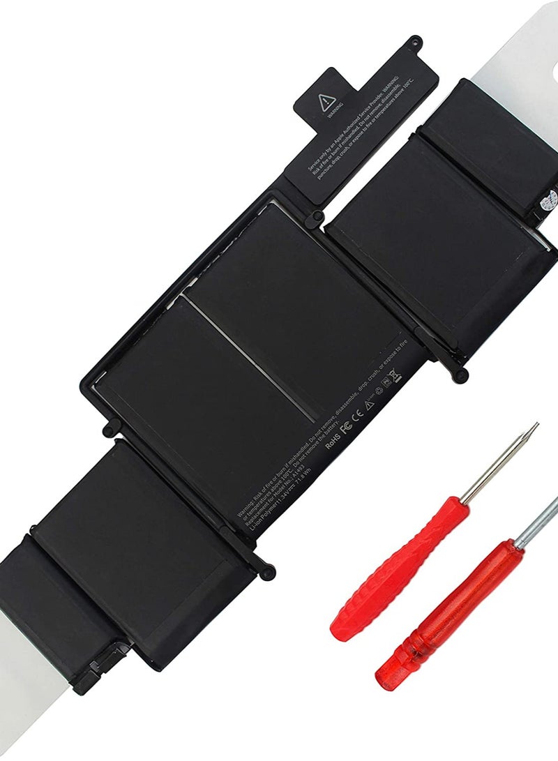 NMC A1502 A1582 Battery for MacBook Pro 13 inch Retina (Early 2015, Mid 2014, Late 2013) POWERWOO A1493 Battery Replacement - - Image 1