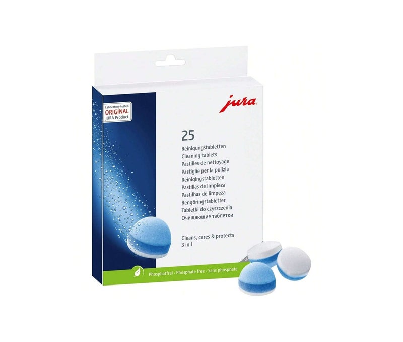 Jura 3-Phase Cleaning Tablets 25045 For All Espresso Machines and Automatic Coffee Centers - 25-Count - Image 4