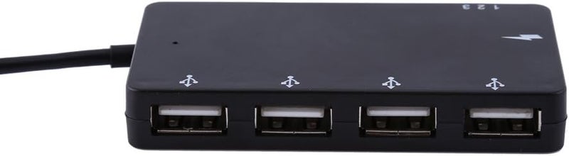 comfrt 4 Port Micro USB OTG Hub Host Charging Cable Adapter With Card Reader For Smart Phone And Tablet - Image 2