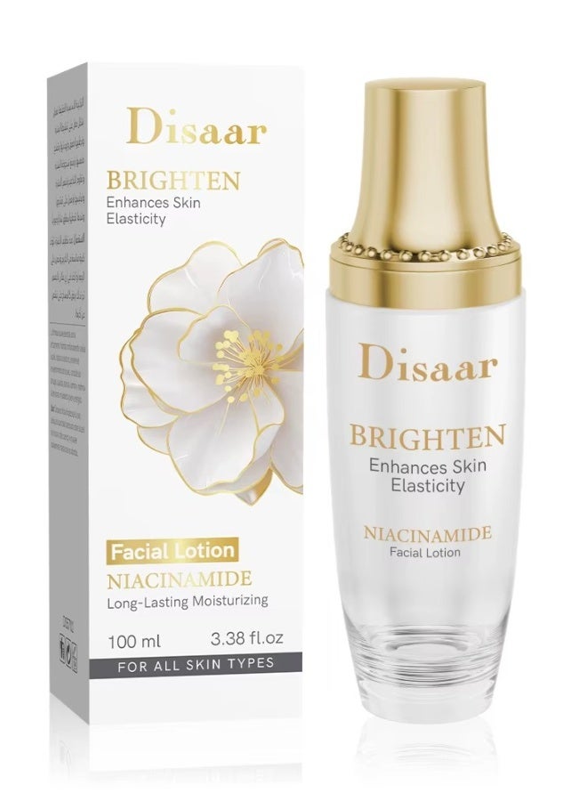 Disaar Niacinamide Facial Lotion 100ml Vitamin C Brightening Face Cream Moisturizing Whitening Skin Care Long Lasting Hydrating Lotion For Smooth Glowing Skin - Image 1