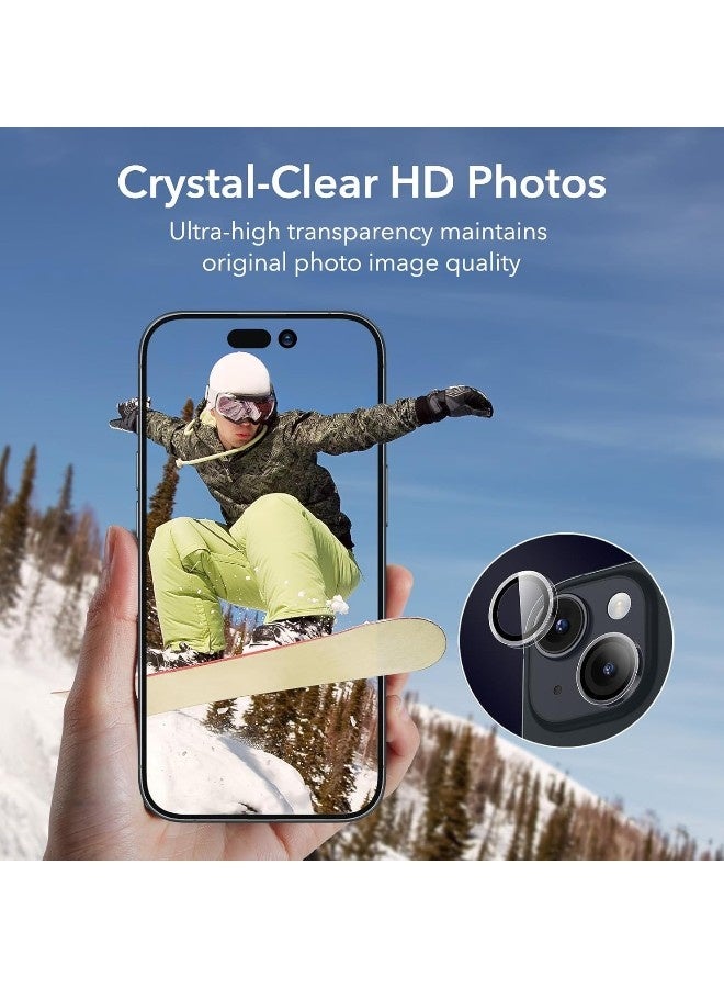 camera lens protector for iPhone 15 / iPhone 15 Plus Single-pack, high-quality, scratch-resistant HD tempered glass Clear. - Image 4