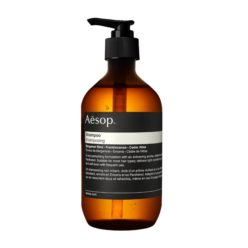 Aesop Shampoo | Soften Hair, Restore Shine | Bergamot Rind, Frankincense, Cedar Atlas | 16.9 oz / 500mL - Image 1